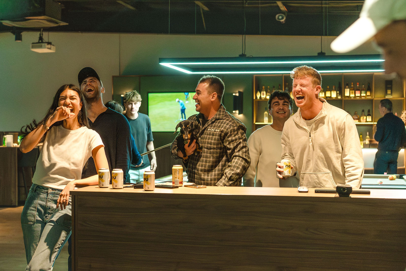 GolfSpace bar in event mode